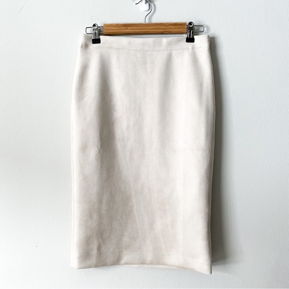 Philosophy Dresses & Skirts - Philosophy, faux leather cream pencil skirt sz small (NWT)